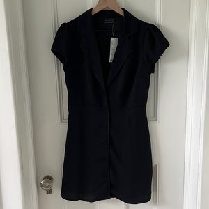 Urban Outfitters Betty Collared Dress Black Large